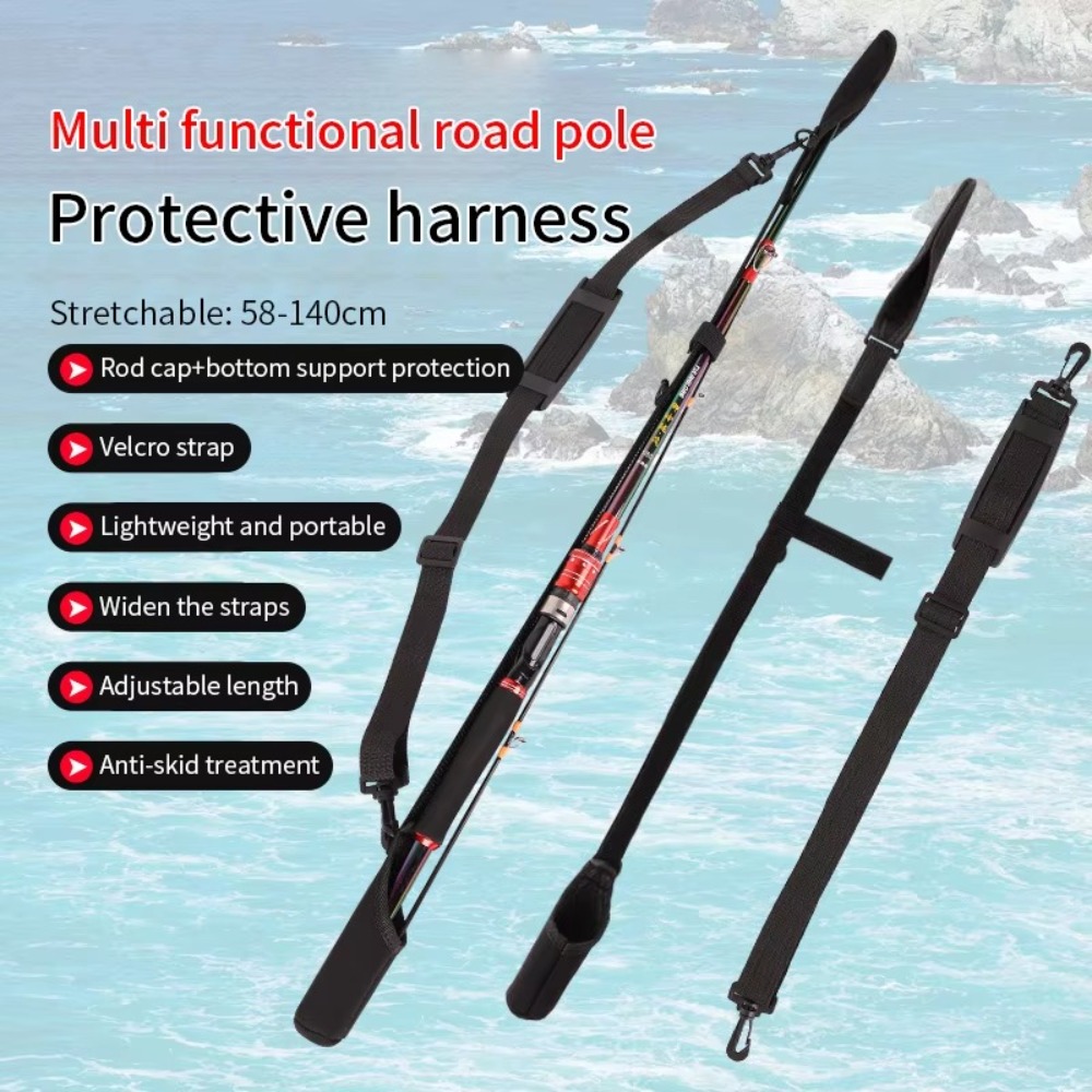 釣竿収納袋調節可能な釣竿ショルダーベルトポータブル釣竿ベルト - Fishing Rod Combo のレビューと価格