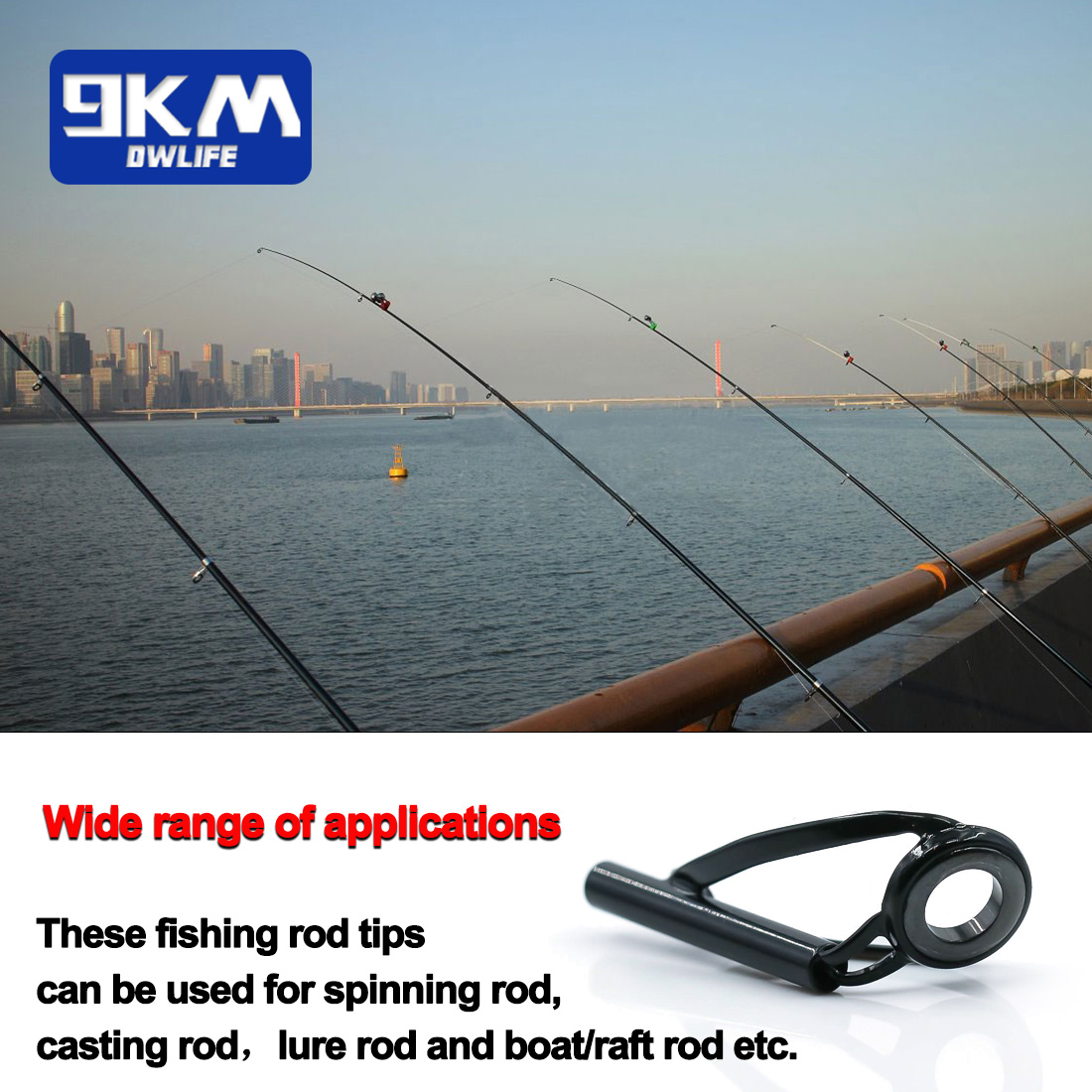 釣り竿トップガイド修理キット スピニングロッドトップガイド交 - Fishing Rod Surf のレビューと価格